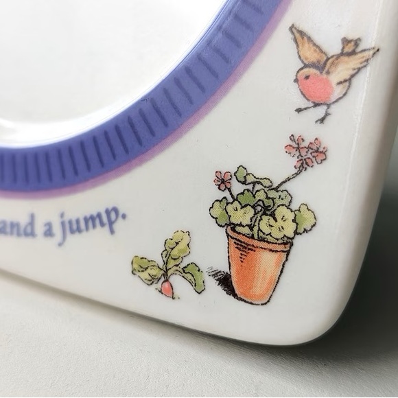 Peter Rabbit Ceramic Picture Frame - White and Purple - Picture 8 of 10